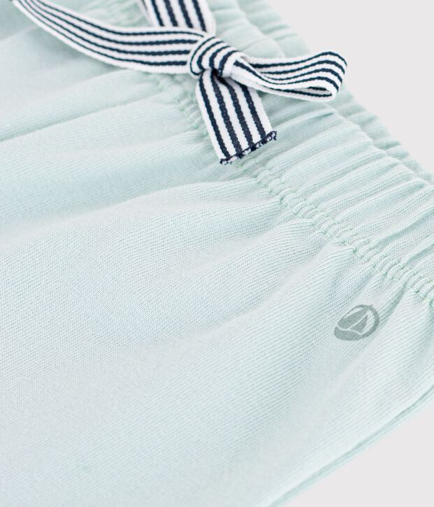 Shorts lisos de algod&oacute;n para beb&eacute; verde