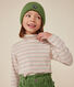 Camiseta de cuello alto de algodón para niña