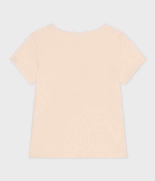Camiseta de jersey ligero para ni&ntilde;a crudo/multicolor