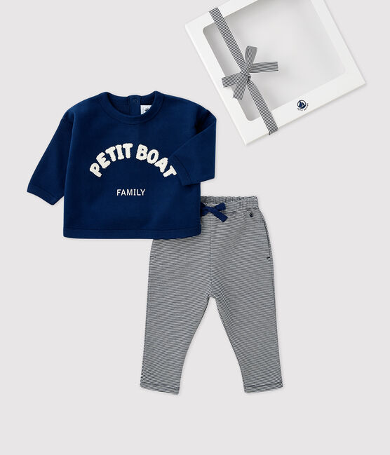 Estuche de regalo con sudadera y pantalón para bebé variante 1