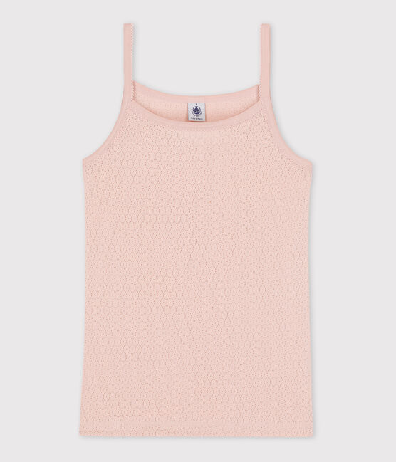 Camiseta de tirantes L'ICONIQUE de algodón de mujer rosa SALINE