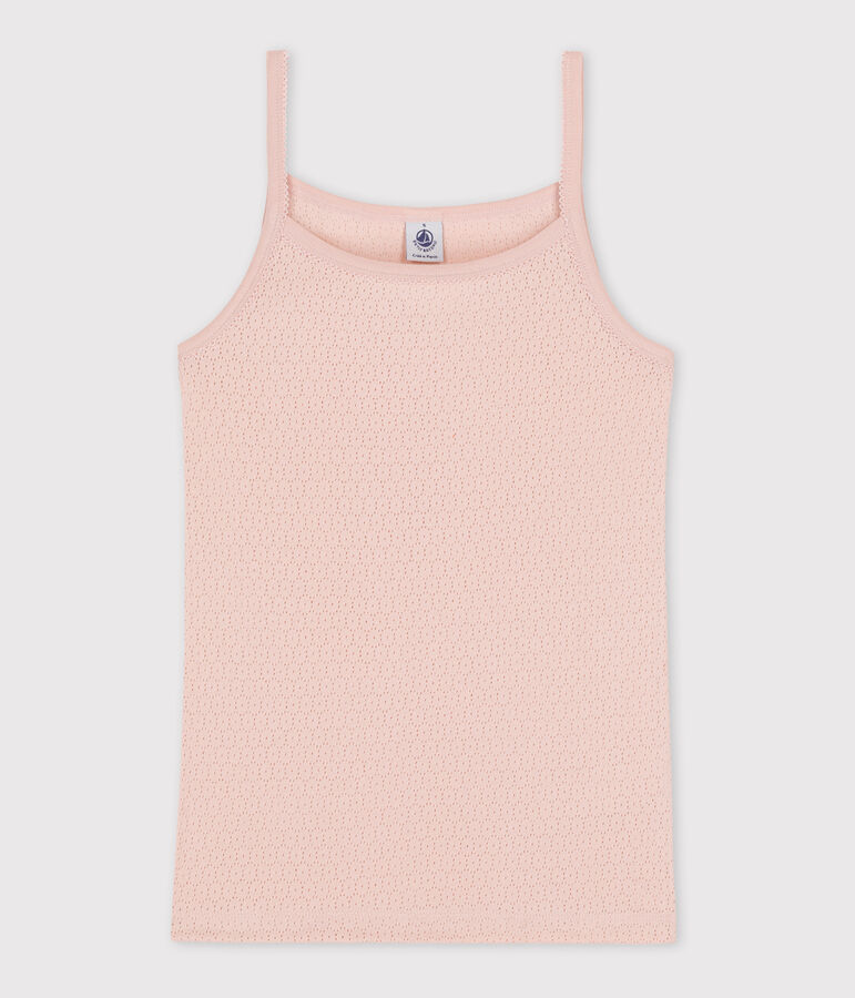 Camiseta de tirantes L'ICONIQUE de algod&oacute;n de mujer rosa