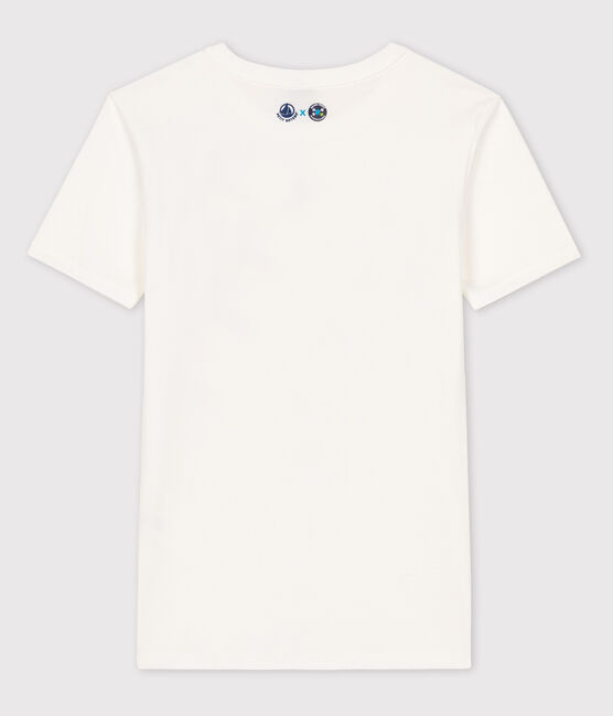 Camiseta L'ICONIQUE Water Family x Petit Bateau blanco MARSHMALLOW