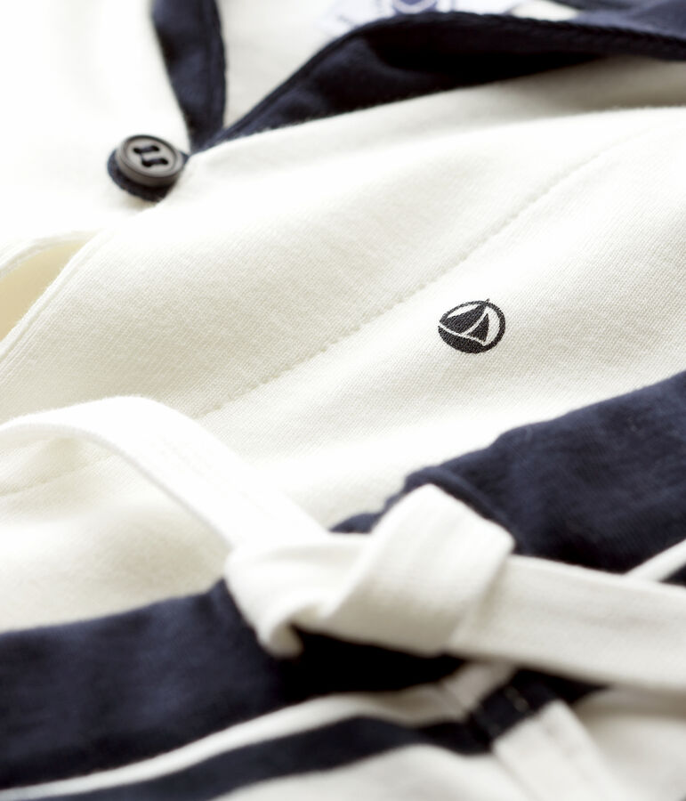 Conjunto de dos piezas para beb&eacute; ni&ntilde;o blanco/azul