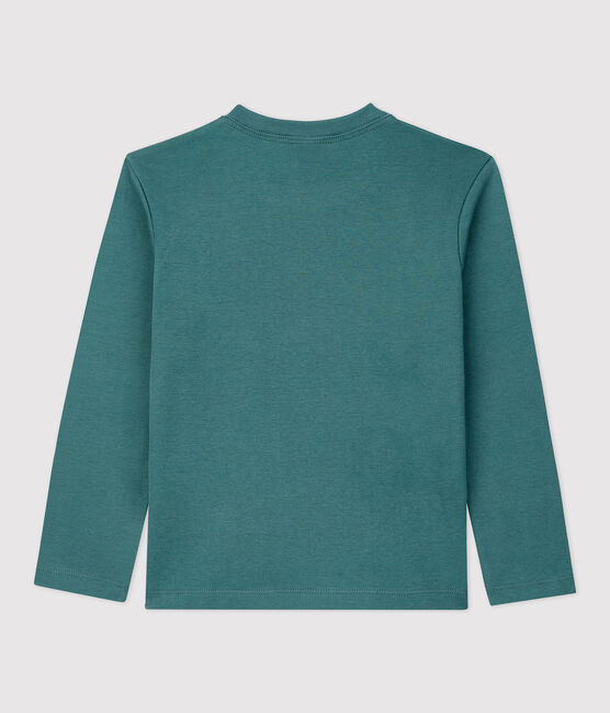 Camiseta de algodón orgánico infantil unisex verde BRUT