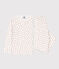 Pijama de algodón con zorro para niño/niña blanco MARSHMALLOW/blanco MULTICO