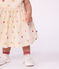 Vestido de algod&oacute;n de manga corta con estampado de corazones para beb&eacute; crudo/multicolor