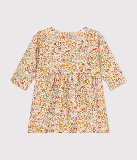 Vestido de manga larga de túbico acolchado para bebé blanco AVALANCHE/ MULTICO