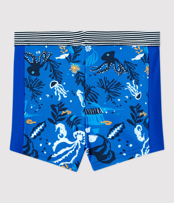 Short de baño eco-sostenible de bebé niño azul SURF/blanco MULTICO
