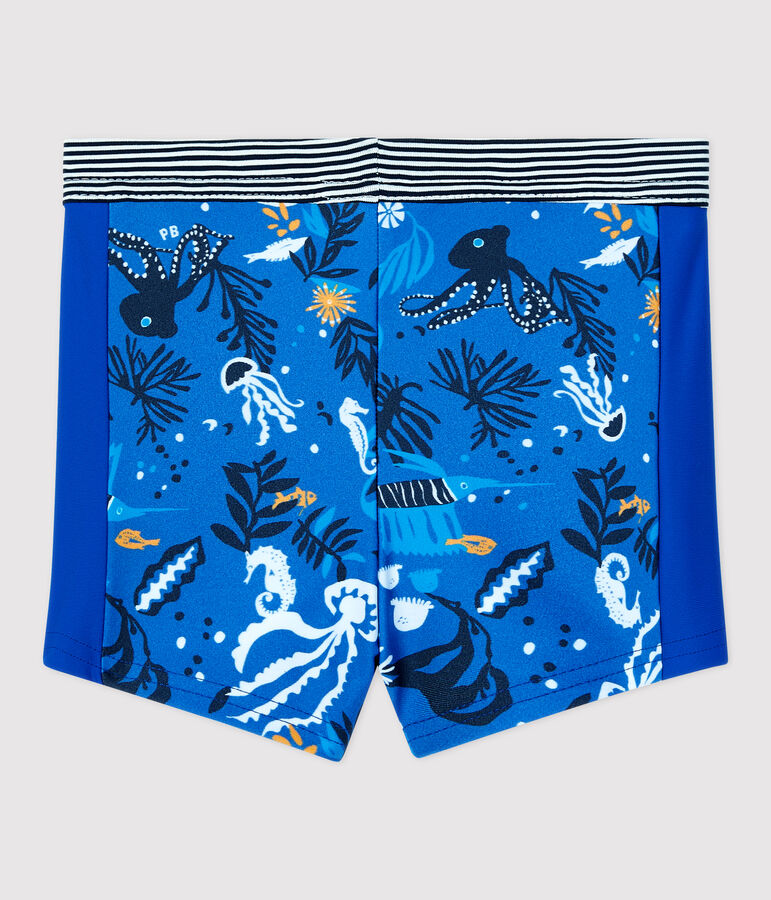 Short de ba&ntilde;o eco-sostenible de beb&eacute; ni&ntilde;o azul SURF/blanco MULTICO
