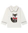 Camiseta de manga larga con cuello para bebé niño blanco MARSHMALLOW CN