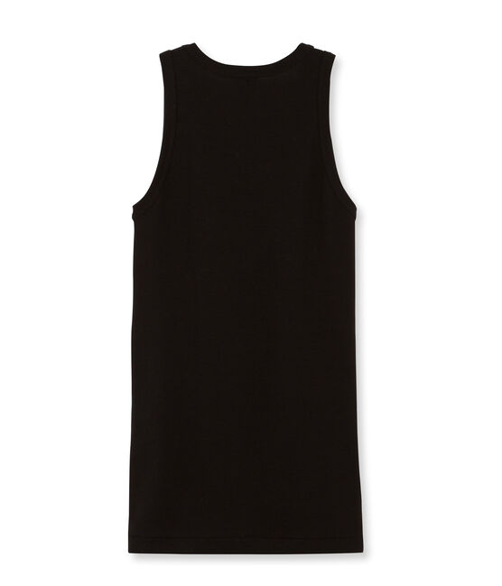 Camiseta de tirantes para mujer lisa negro NOIR