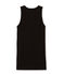 Camiseta de tirantes para mujer lisa negro NOIR
