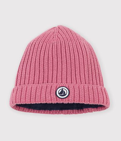 Gorro de algod&oacute;n para beb&eacute; con forro tejido polar
