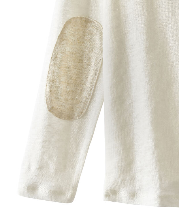 C&aacute;rdigan para ni&ntilde;a blanco/amarillo