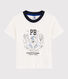 Camiseta de manga corta de algodón de niño
