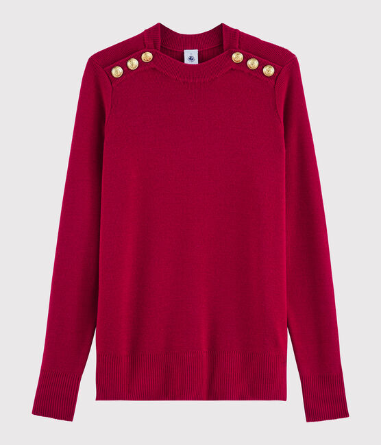 Jersey de lana para mujer rojo TERKUIT