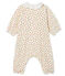 Mono largo de punto para niña pequeña blanco MARSHMALLOW/blanco MULTICO