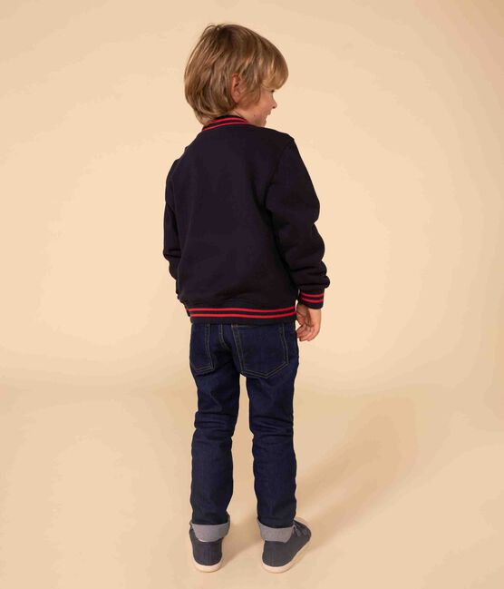 Teddy de jersey grueso para niño azul SMOKING