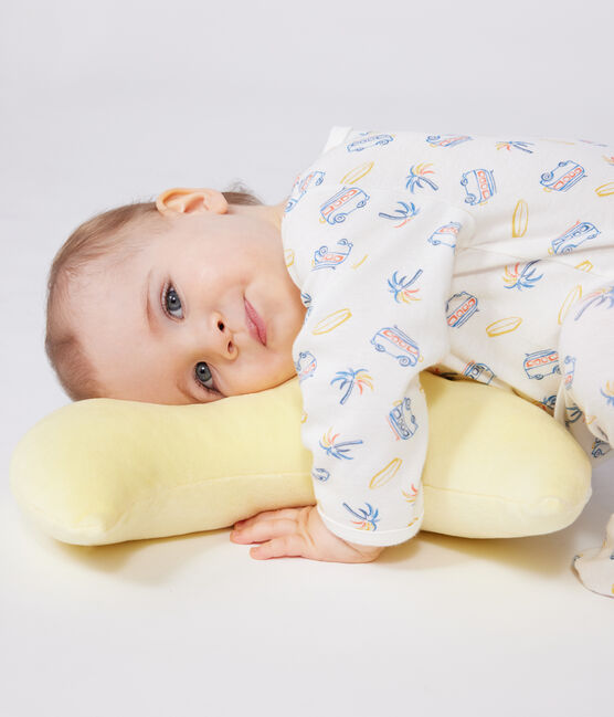 Pijama de algodón para bebé con furgonetas blanco MARSHMALLOW/blanco MULTICO