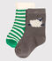 Juego de 2 pares de calcetines para bebé variante 1