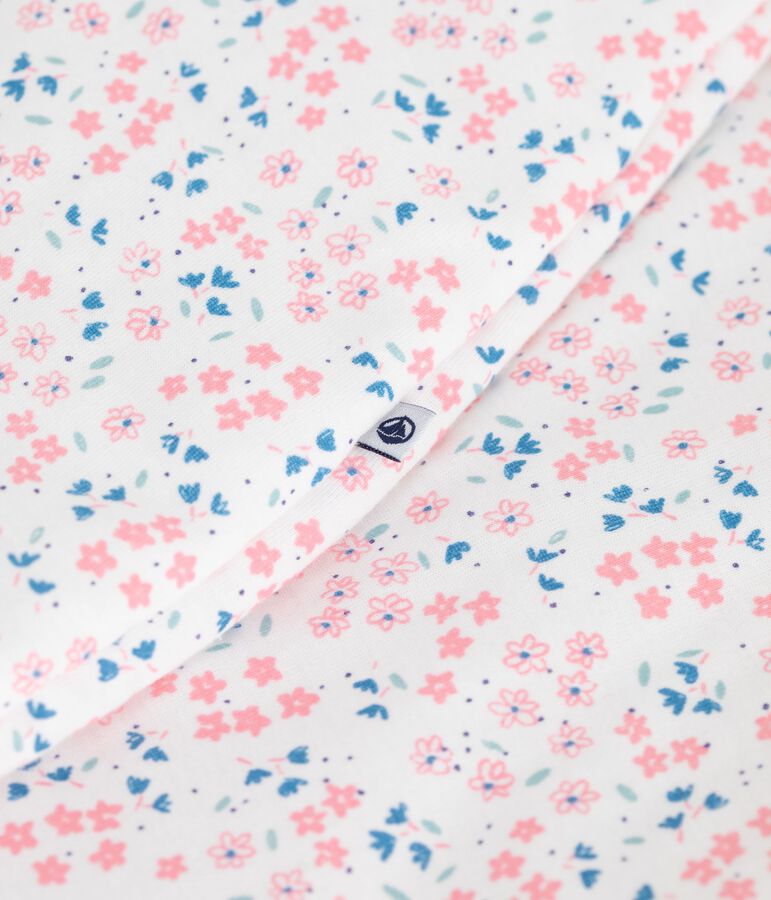 Saco para beb&eacute; de algod&oacute;n con estampado de flores TOG 2 blanco/multicolor