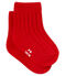 Calcetines de pubto para bebé niña rojo TERKUIT