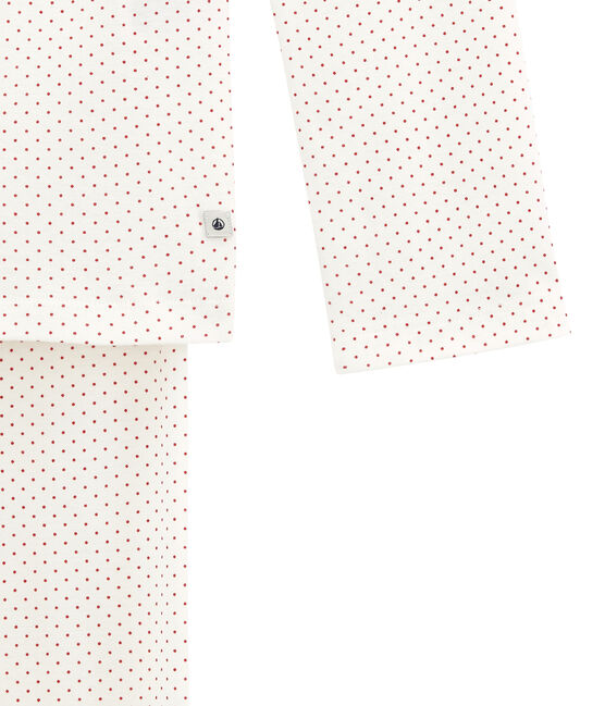 Pijama para niña blanco MARSHMALLOW/rojo TERKUIT