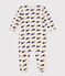 Pelele de terciopelo con ballenas marinas beige MONTELIMAR/azul MEDIEVAL