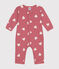 Pijama sin pies de algodón estampado para bebé rosa ROSEWOOD/ MARSHMALLOW