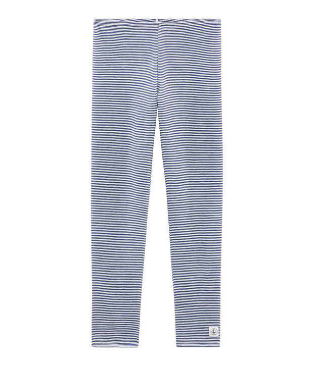 Leggings c&aacute;lidos para mujer azul/blanco
