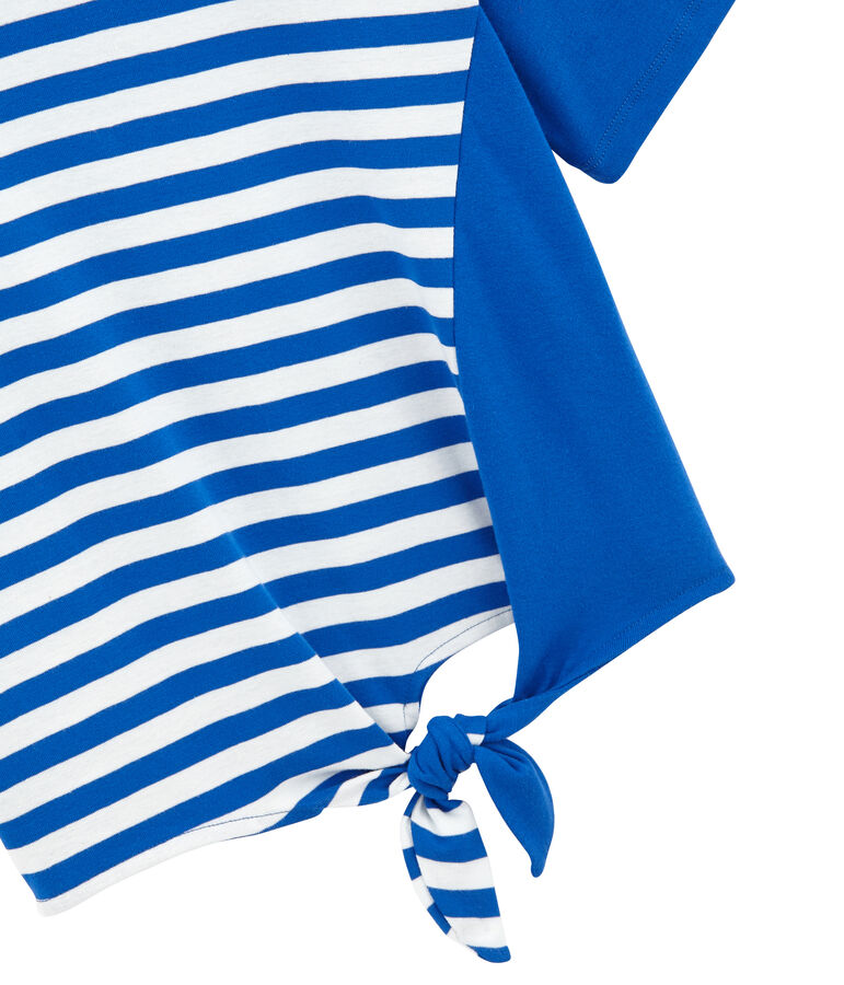 camiseta de playa adulto azul/blanco