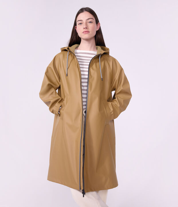 Chubasquero largo y bicolor para mujer LATTE
