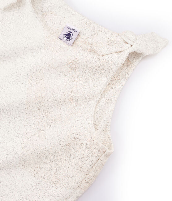 Camiseta de tirantes infantil para niña blanco MARSHMALLOW/rosa COPPER