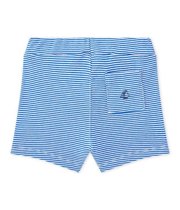 Short beb&eacute; ni&ntilde;o a rayas azul/blanco