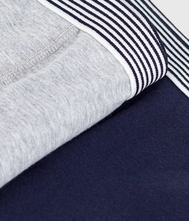 Juego de b&oacute;xeres infantiles lisos de algod&oacute;n y elastano multicolor