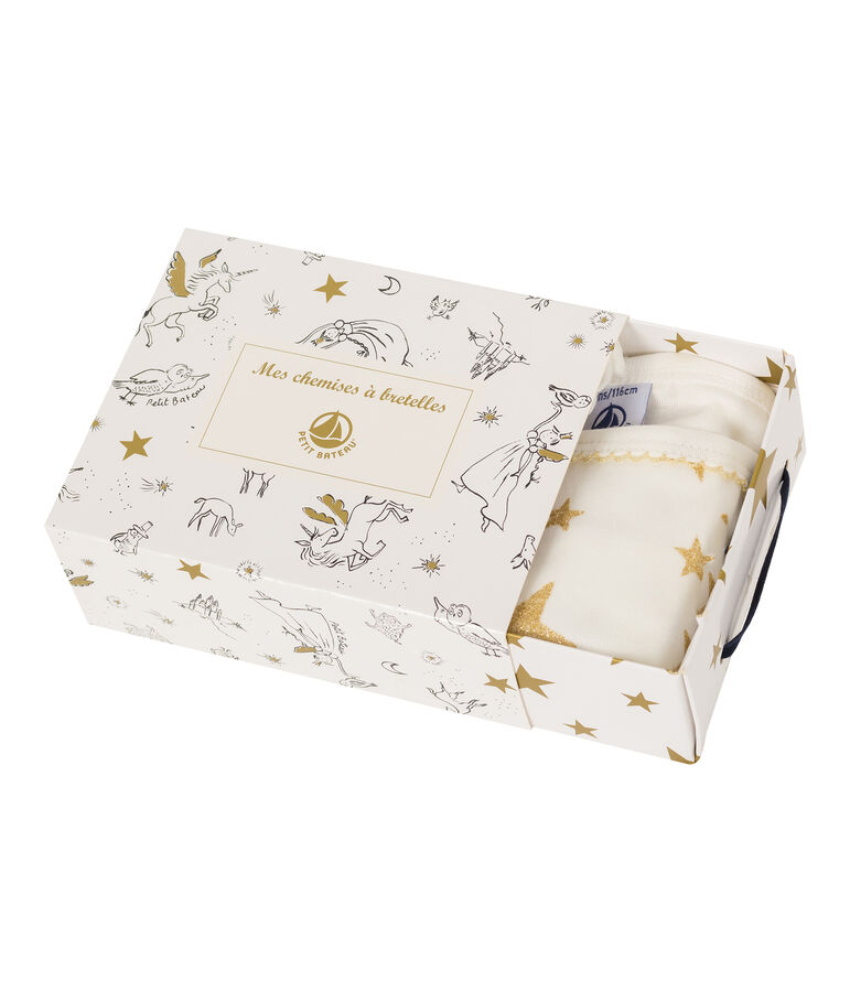 Par de camisas de tirantes para ni&ntilde;a multicolor