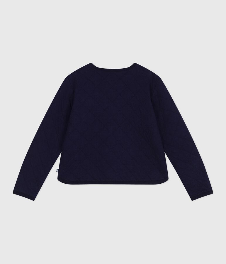 C&aacute;rdigan de algod&oacute;n liso para mujer azul