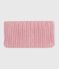Braga de cuello de punto tricotado con forro polar para bebé rosa CHARME