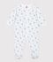 Pijama de algod&oacute;n con estampado floral para beb&eacute; blanco/multicolor