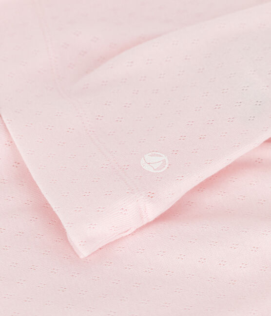 Pijama corto infantil de algodón rosa FLEUR