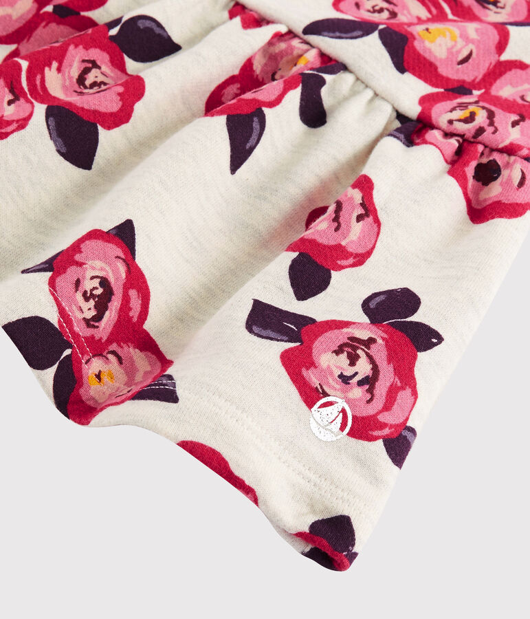 Falda de mulet&oacute;n para ni&ntilde;a beige/multicolor