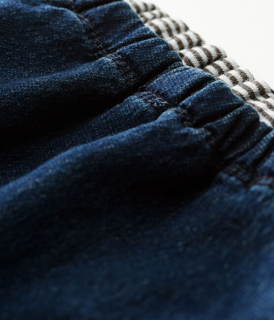 Pantalón forrado de tela efecto vaquero para bebé unisex azul DENIM BLEU FONCE CN
