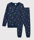 Pijama infantil con estrellas de felpa