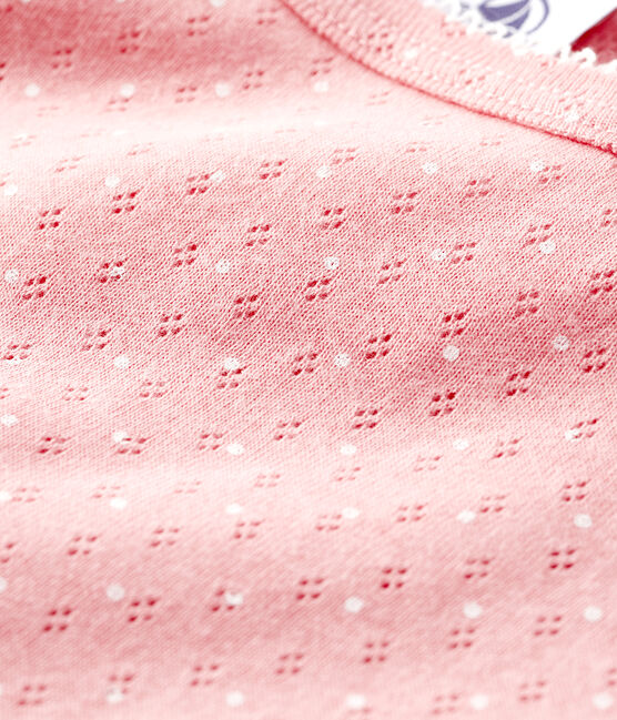 Camisa de tirantes fantasía para mujer rosa CHARME/blanco ECUME