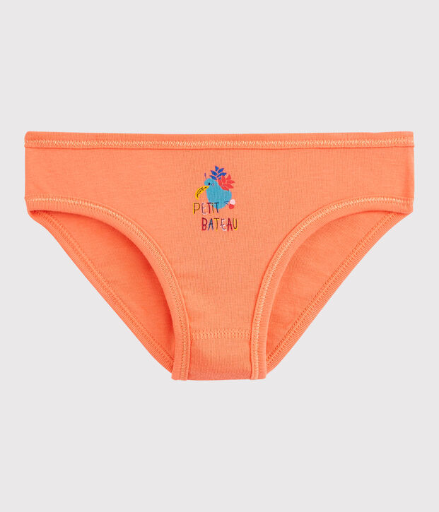 Braguita de ni&ntilde;a de algod&oacute;n naranja