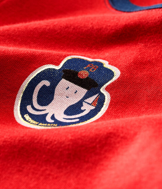Camiseta manga corta con motivos para bebé niño rojo TERKUIT