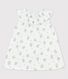 Vestido para bebé de manga corta con estampado de flores de gasa de algodón ecológico 