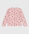 Cárdigan infantil de algodón estampado rosa JOLI/blanco MULTICO