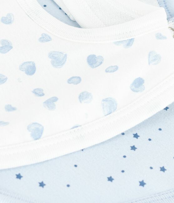 Juego de baberos de algodón con estampado para bebé variante 1